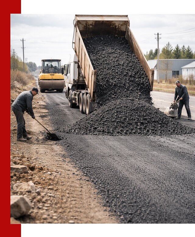 Асфальтовая крошка для дорог в Люберцах — поставка и доставка