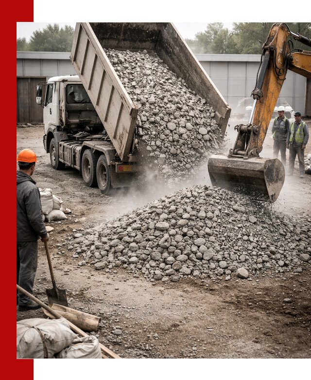 Доставка дробленого бетона в Люберцах оптом и в розницу