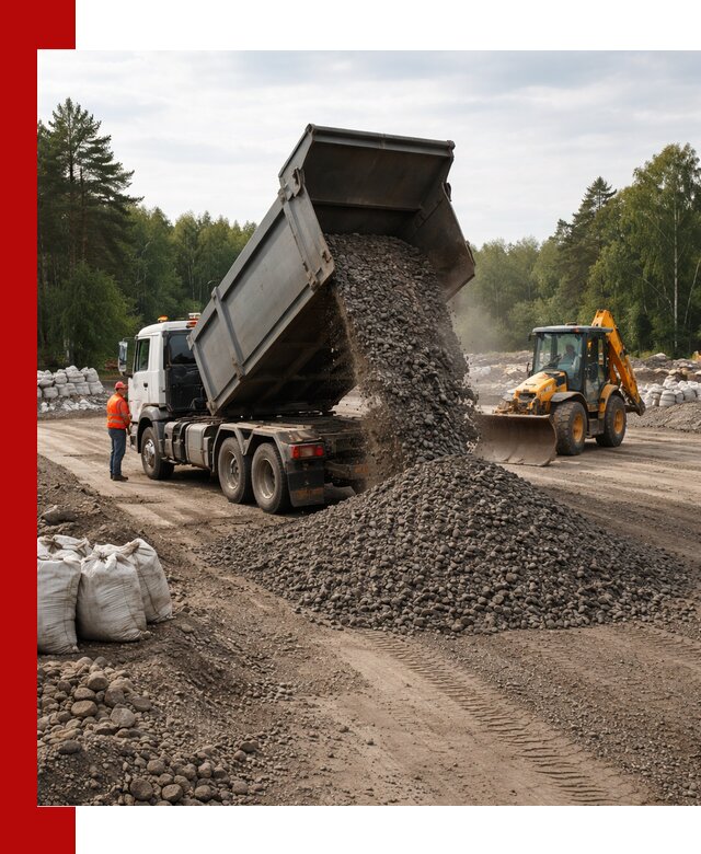Доставка дробленого асфальта в Люберцах для дорожных работ