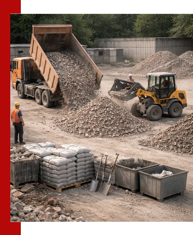 Вторичные материалы для отсыпки в Люберцах — поставка и доставка