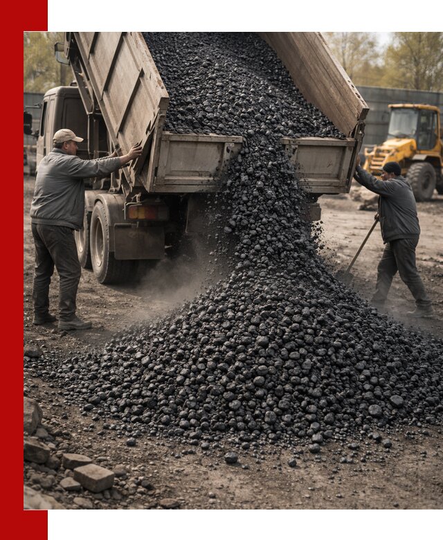 Доставка угля семечка самосвалами в Люберцах