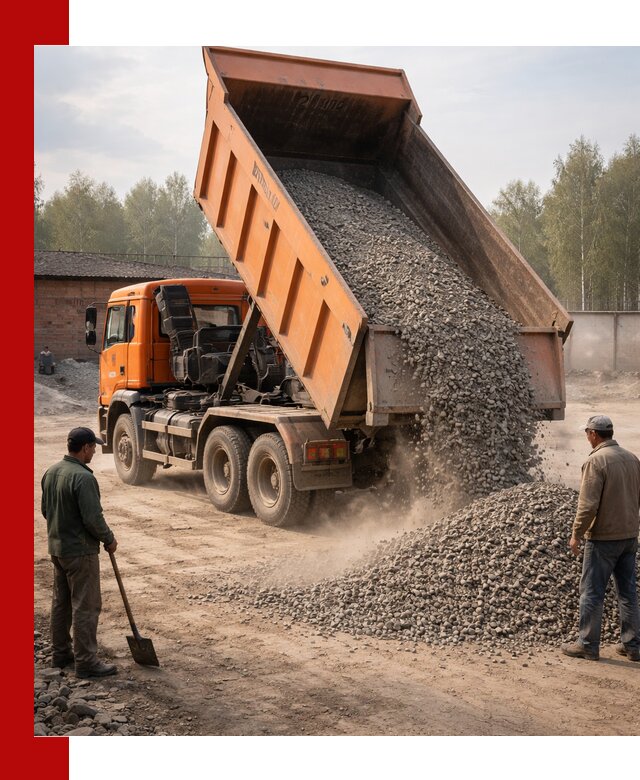 Доставка самосвалом 20 м3 в Люберцах быстро и надежно