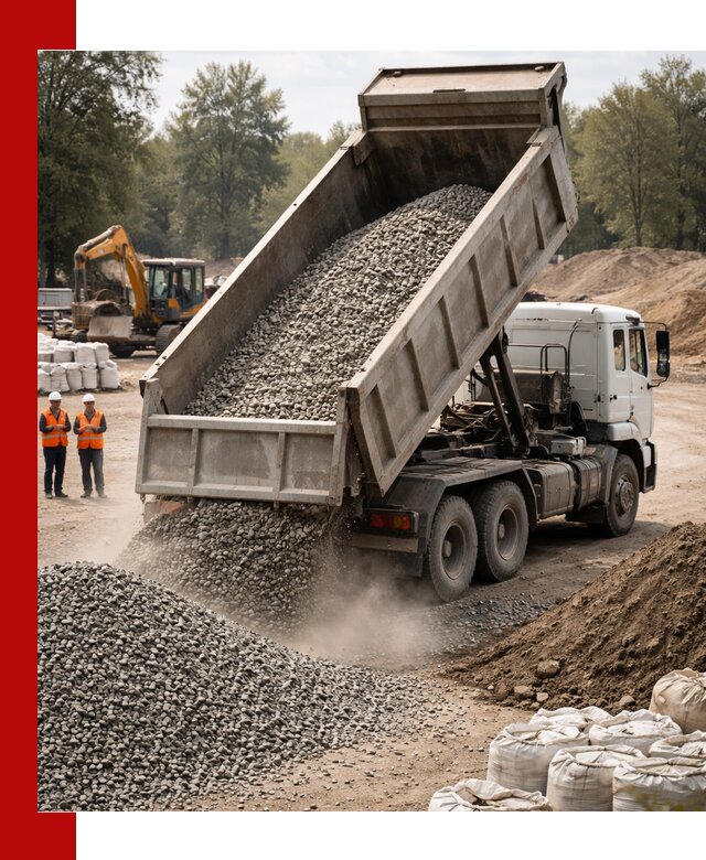 Аренда самосвала в Люберцах для доставки сыпучих и нерудных материалов