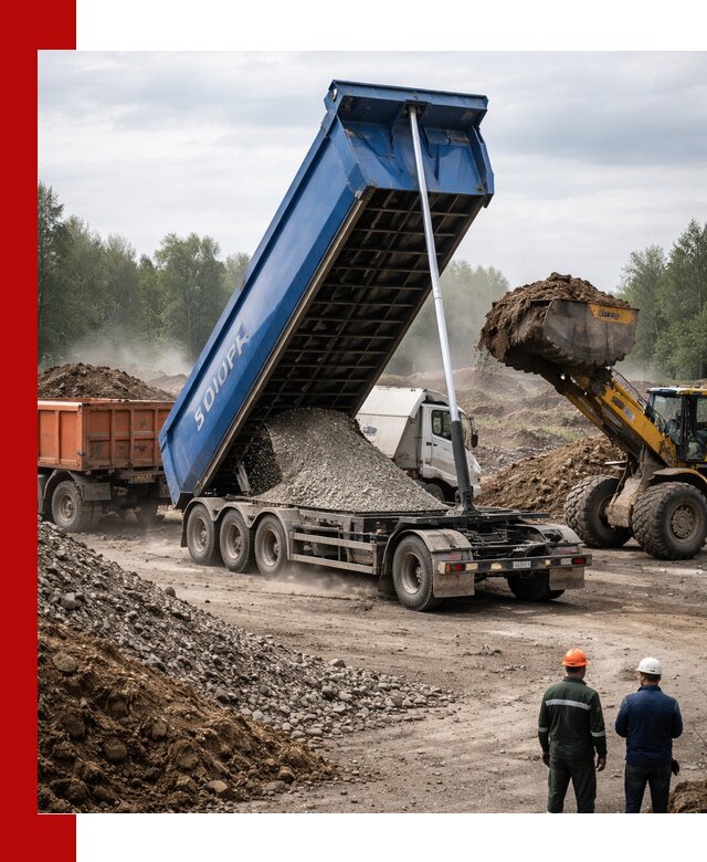 Аренда тонар 40 тонн в Люберцах с доставкой материалов