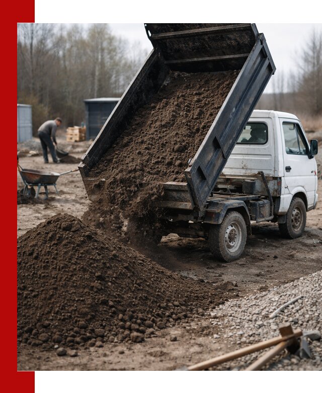 Аренда минисамосвала в Люберцах для доставки сыпучих материалов