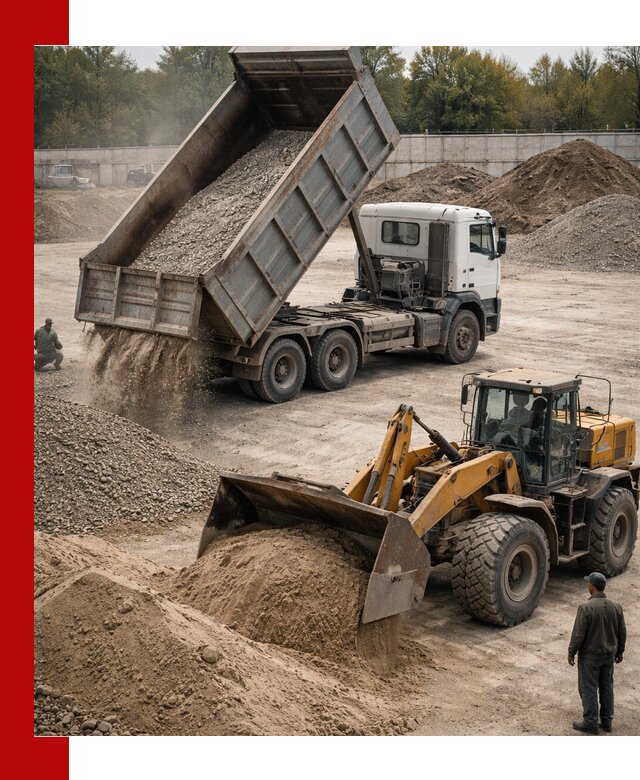 Перевозка сыпучих грузов самосвалами и бортовыми в Люберцах