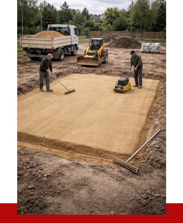 Устройство песчаной подушки в Люберцах от 4734 р. ПРОНЕРУДЛюб