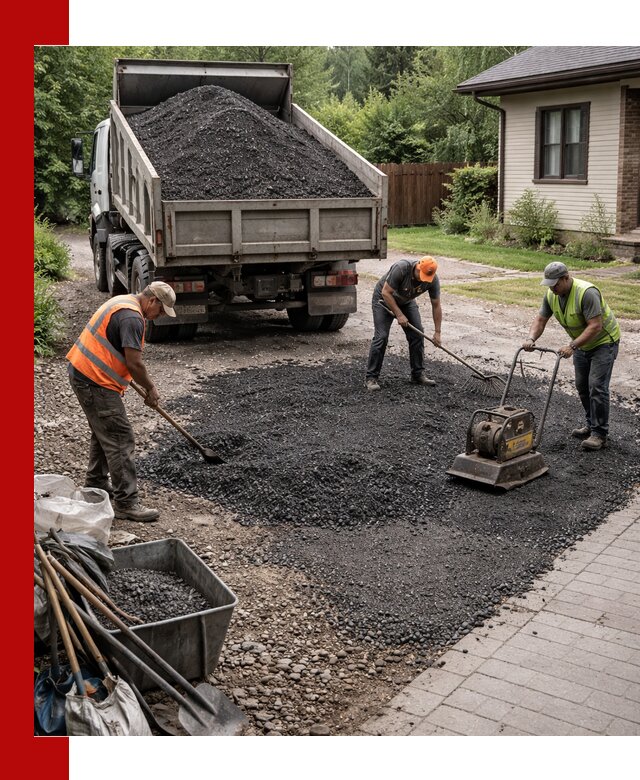 Асфальтовая крошка для двора с доставкой в Люберцах